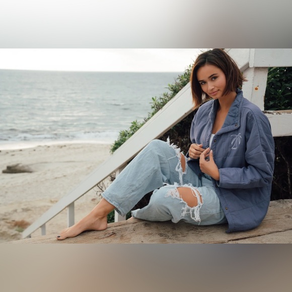 Amuse Society X Beachly - The Sea Breeze Quilted Jacket size S/M - Picture 6 of 11